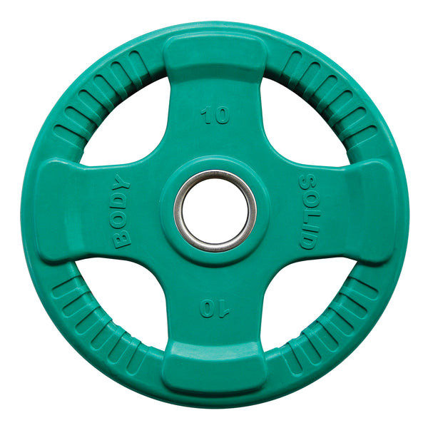 Body-Solid Colored Rubber 4 Grip Olympic Plates ORCK
