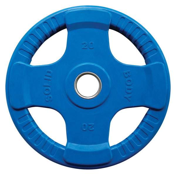 Body-Solid Colored Rubber 4 Grip Olympic Plates ORCK