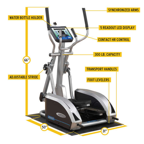 Body-Solid Endurance Elliptical Trainer E400