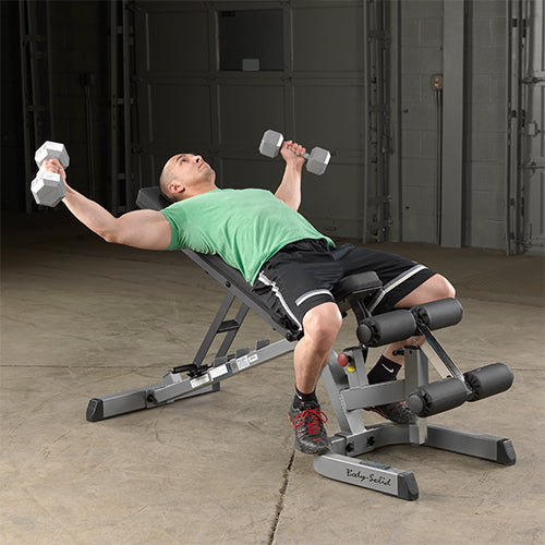 Body-Solid Heavy Duty Flat Incline Decline Bench GFID71B