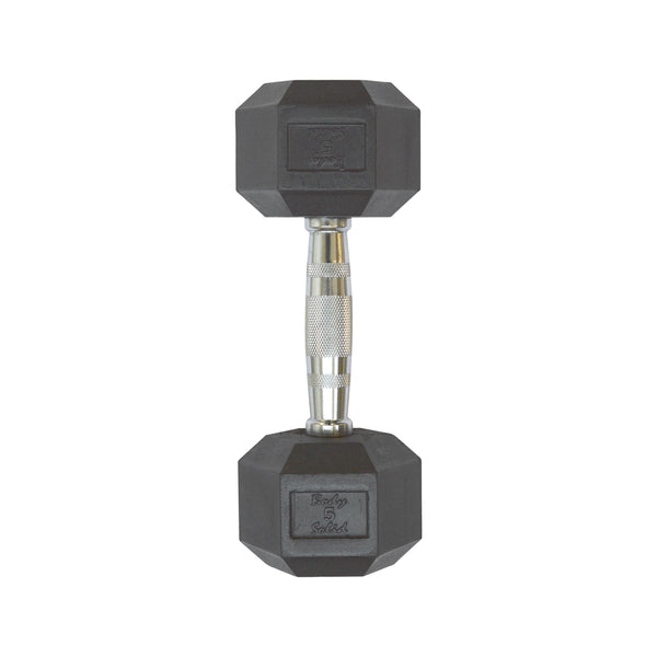 Body-Solid Rubber Coated Hex Dumbbell HEXRU