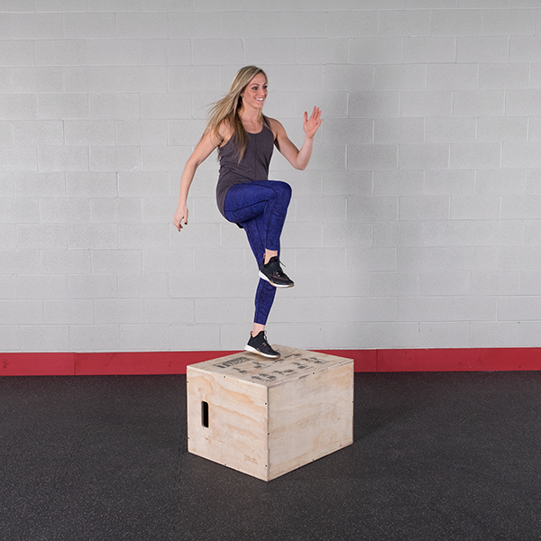 Body-Solid 3-in-1 Wooden Plyo Box  BSTWPBOX