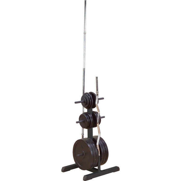 Body-Solid Standard Plate Tree & Bar Holder GSWTB