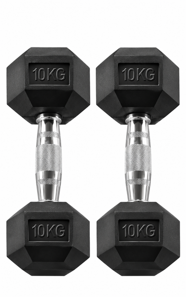 Body-Solid Rubber Coated Hex Dumbbell HEXRU