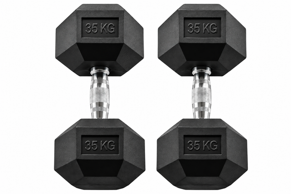 Body-Solid Rubber Coated Hex Dumbbell HEXRU
