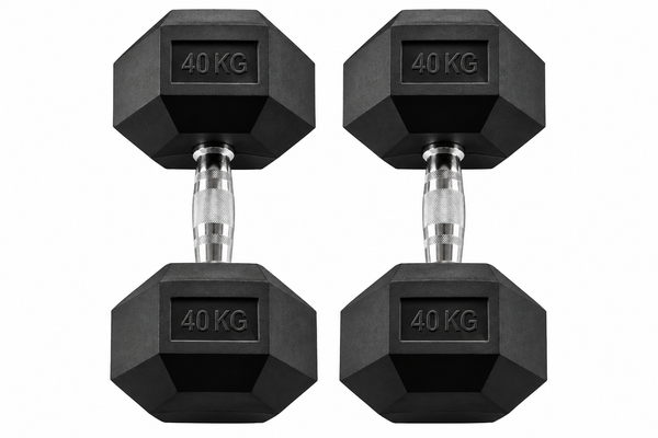 Body-Solid Rubber Coated Hex Dumbbell HEXRU