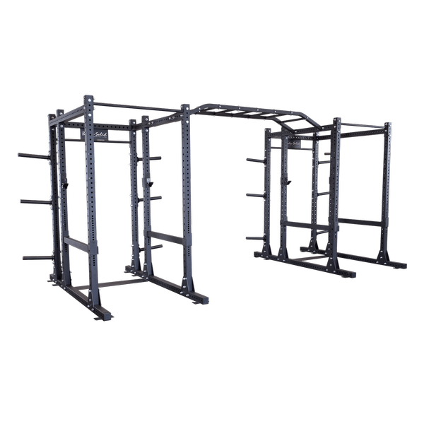 Body-Solid Commercial Extended Double Power Rack Package SPR1000DBBACK